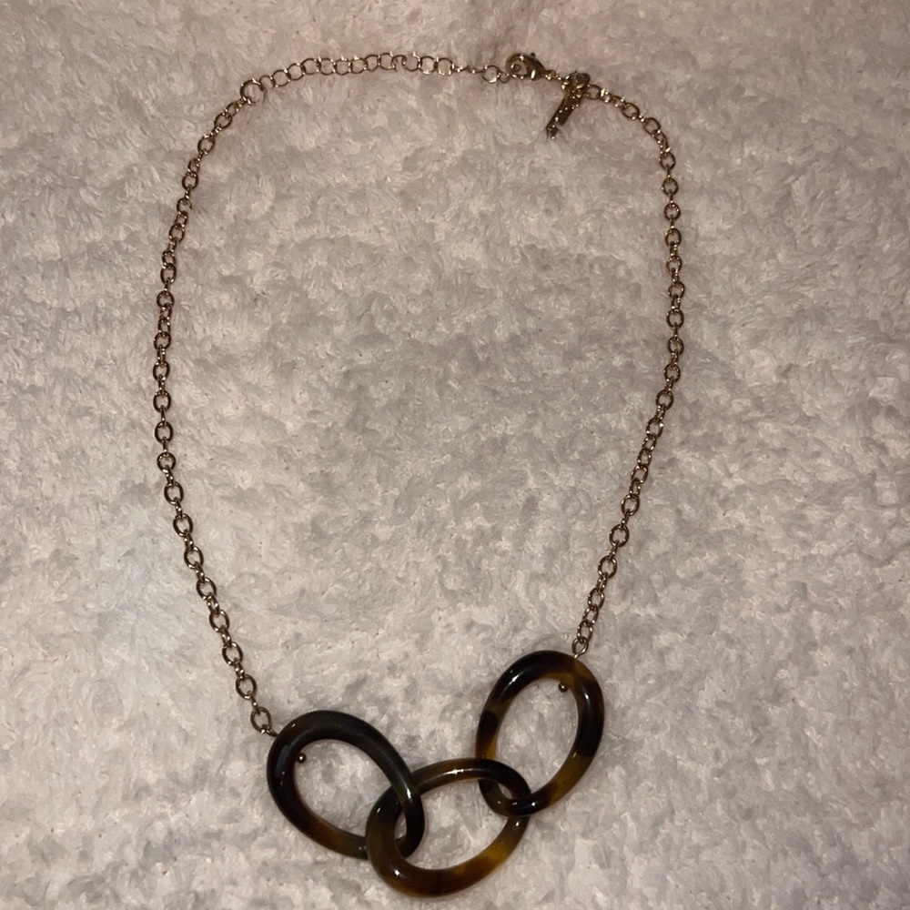 Lele Sadoughi Tortoise Chain Link Necklace